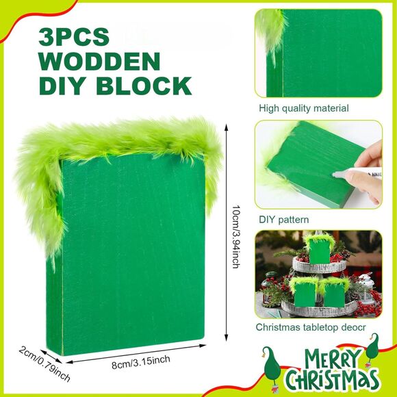 yousoontic 3 Pcs Christmas Tiered Tray Decor (3738) - Picture 2 of 5